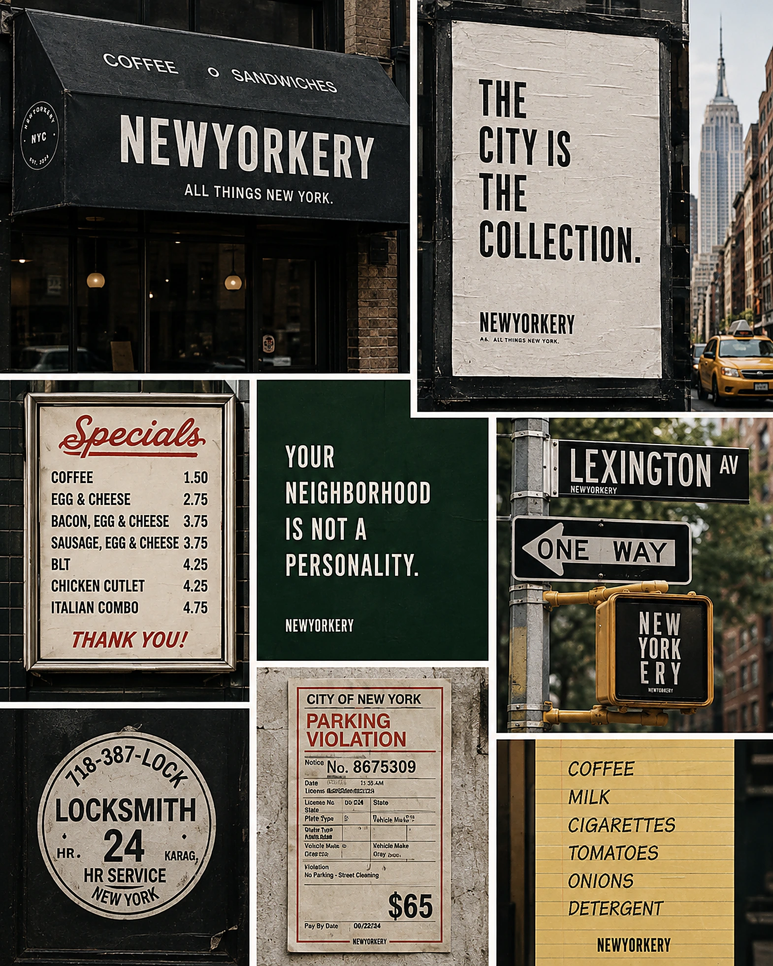 NEWYORKERY street language: Signage archive · sheet 02