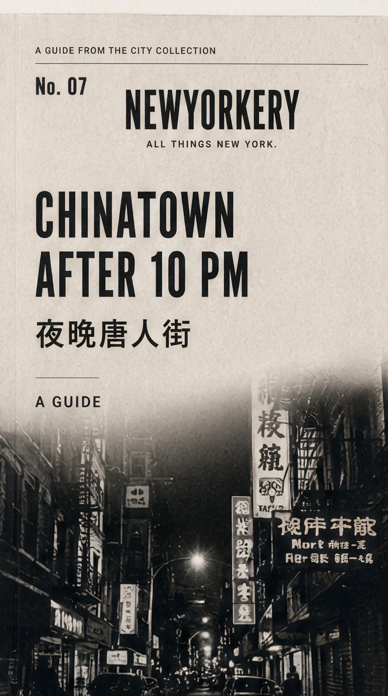 No.07 Chinatown After 10 PM — NEWYORKERY guide cover